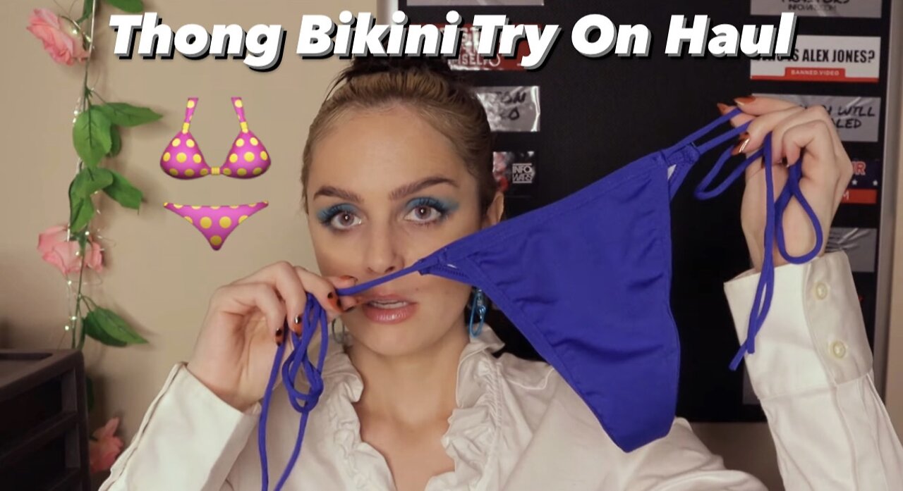 Thong Bikini Try On Haul | Cupnami Ft. Dossier