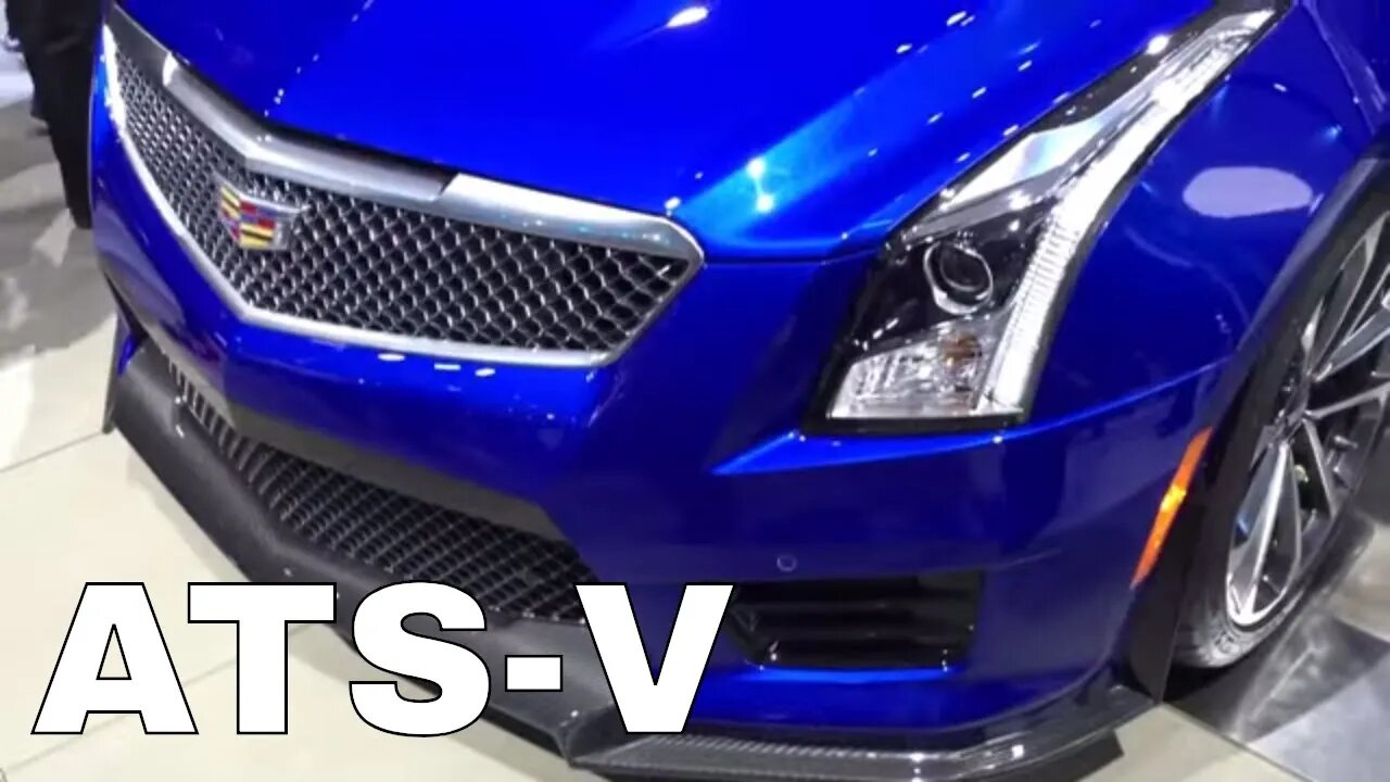 The Cadillac ATS-V at the Detroit NAIAS auto show