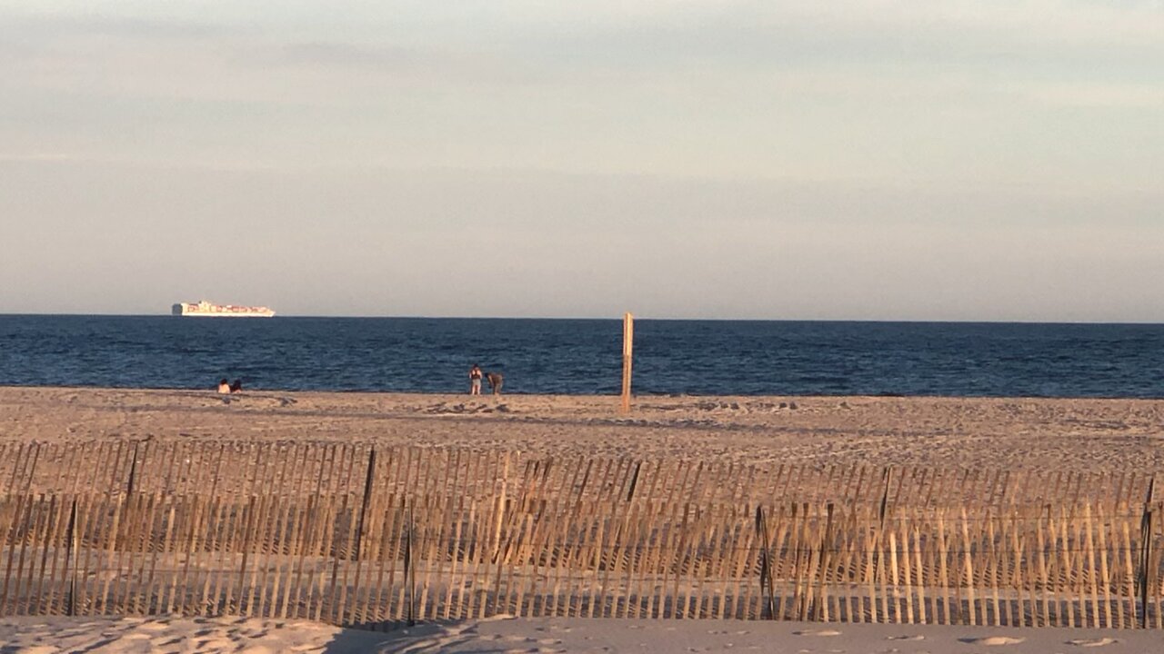 Container ships stagnant Long Island NY