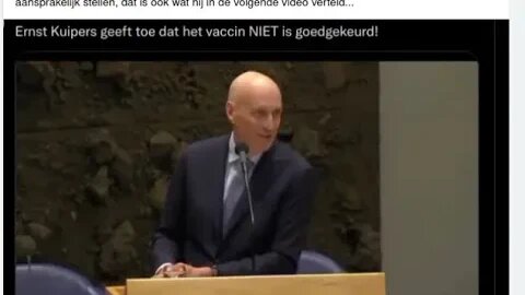 Ernst Kuipers Persoonlijk aansprakelijk Dutch health minister personally responsible for sideeffects