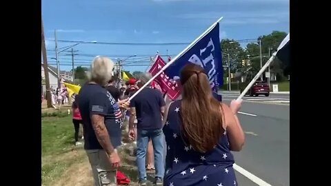TRUMP BEDMINSTER NJ - 8-14-2022 , Hundreds gather to support President Trump VFAF on site to support
