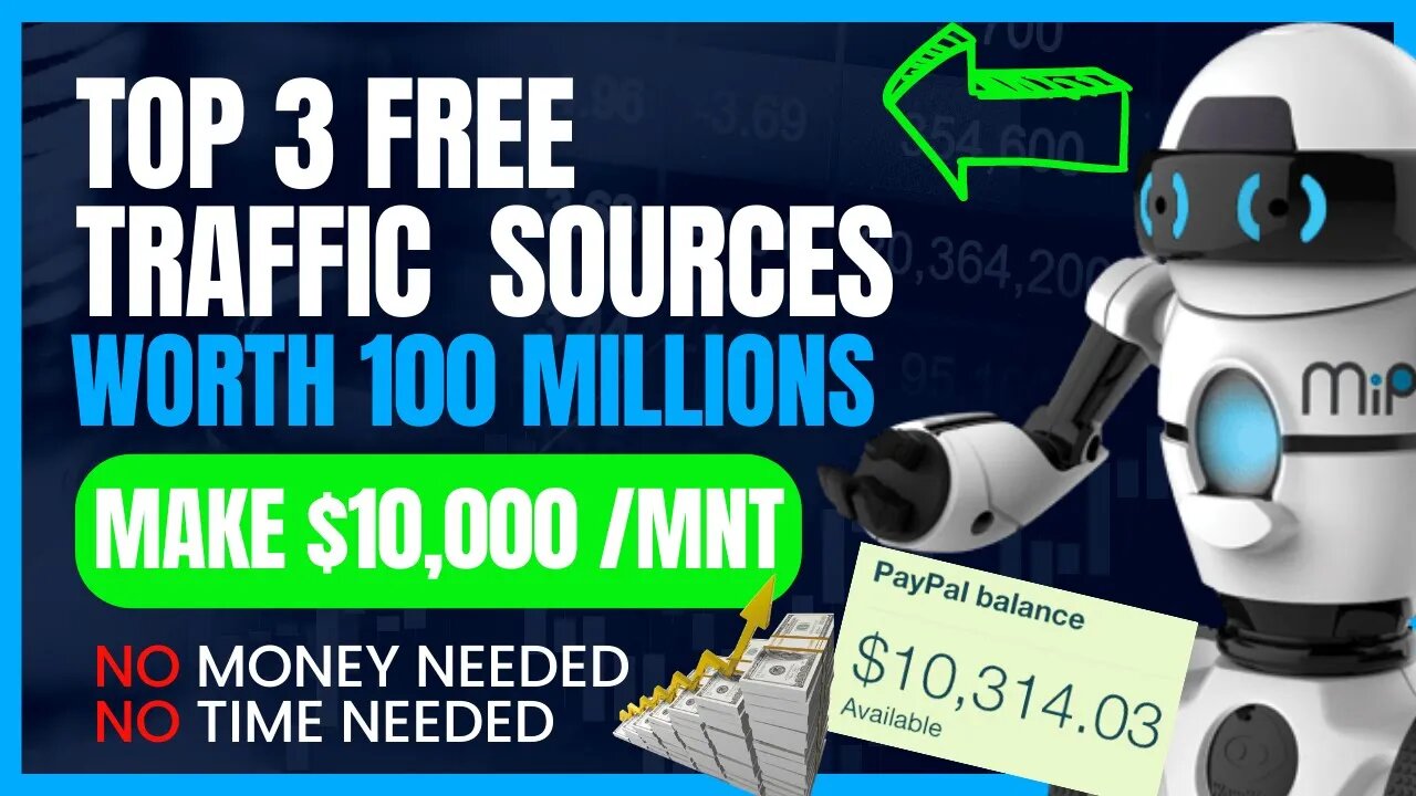 TOP 3 Free Traffic Sources Worth 100 Million, MAKE $10,000/M, CPA Marketing, Affiliate Marketing