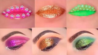 Lip and Eye Makeup Tutorial Compilation