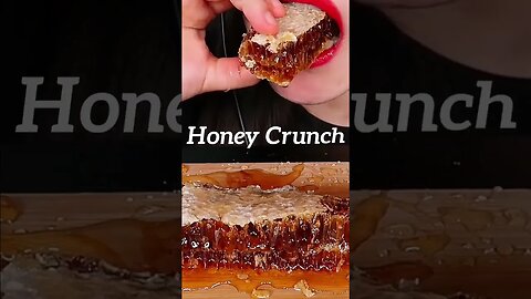 "Watch Me CRUNCH Raw HONEY - You Won't Believe What Happens Next!" #shorts #asmr