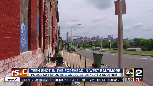 15-year-old shot in head after robbery in west Baltimore
