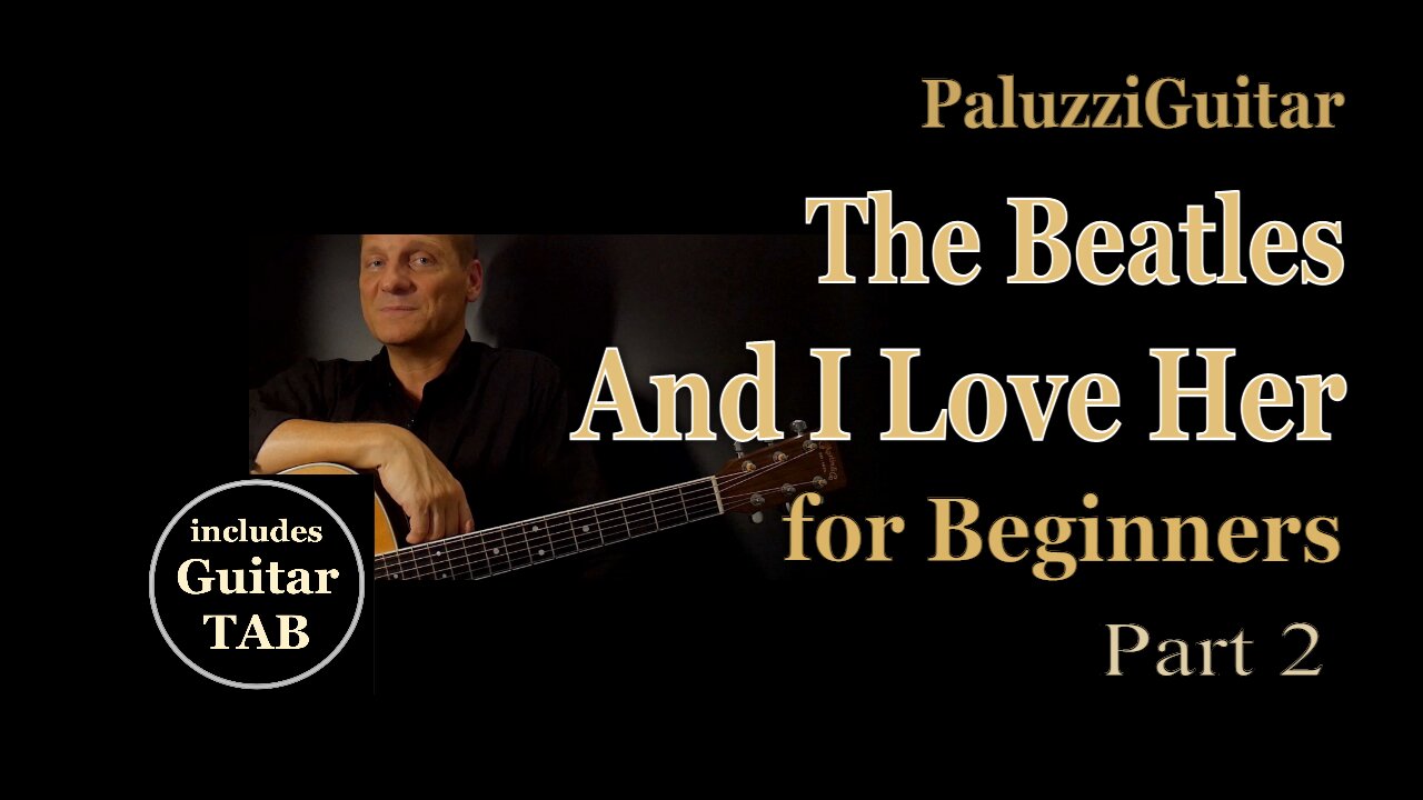 And I Love Her Guitar Solo Lesson for Beginners [Easy Beatles Songs]