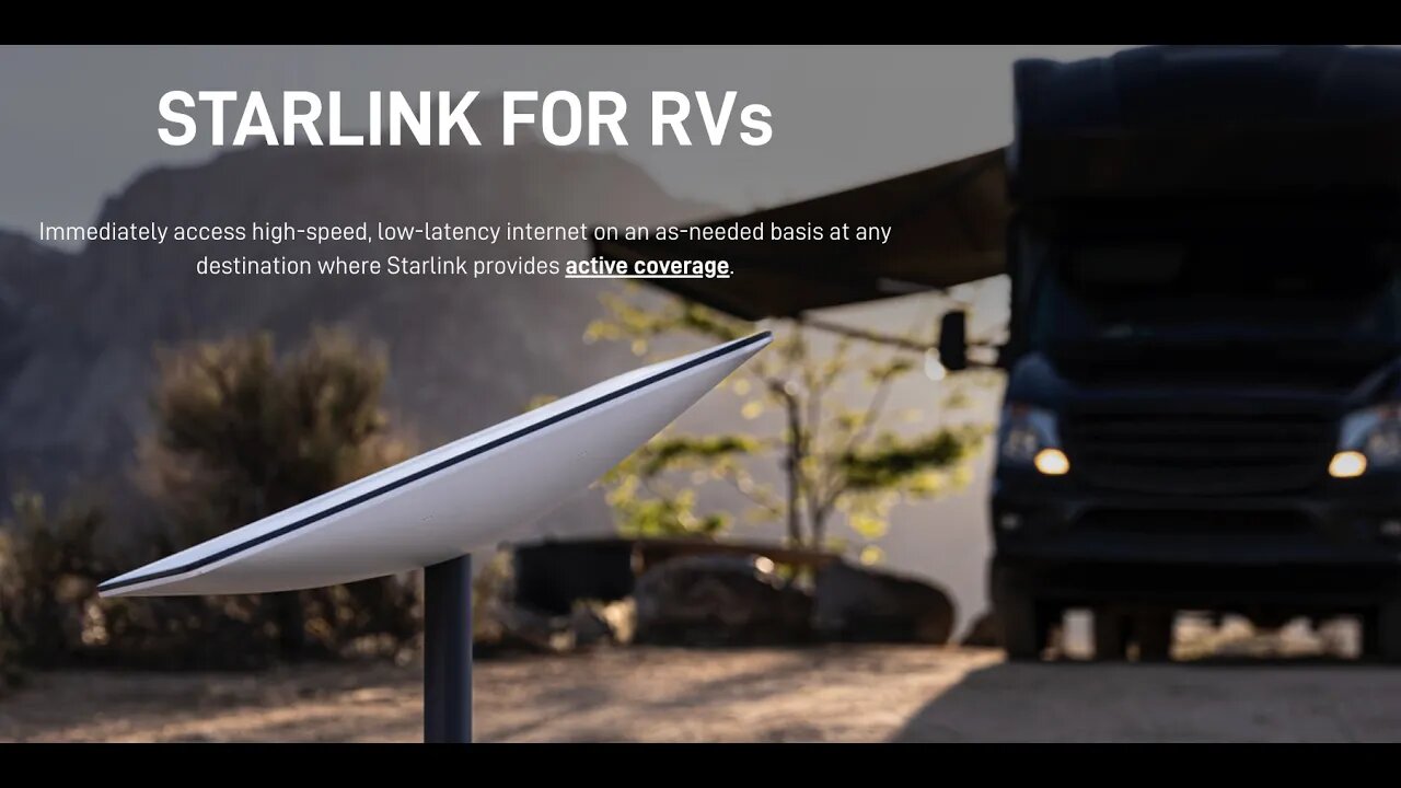 Update: Starlink Internet for RVs