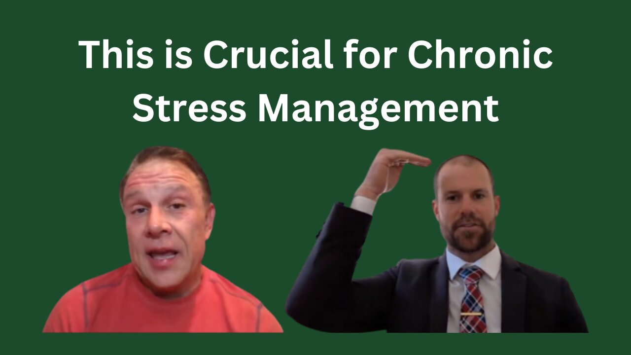 👇 This is Crucial for Chronic Stress Management 👇 with Trevor Love & Shawn Needham R. Ph.