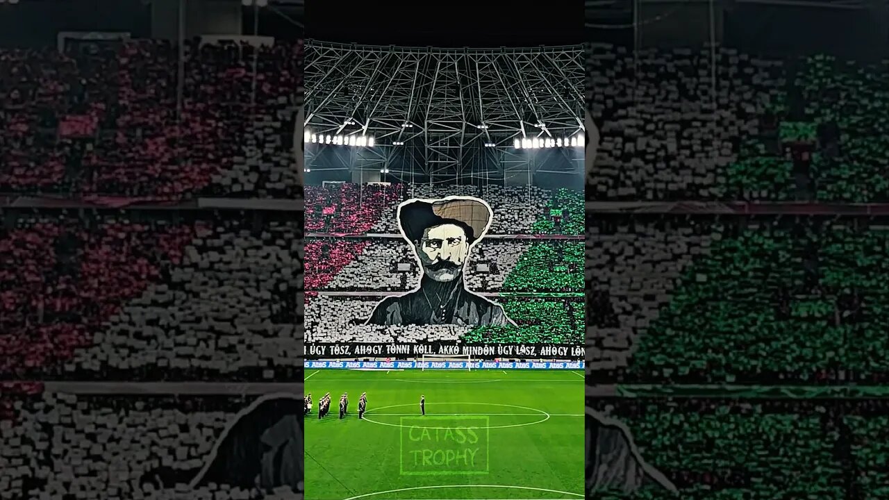 Hungary's Rózsa Sándor TIFO / CHOREO vs Serbia #football