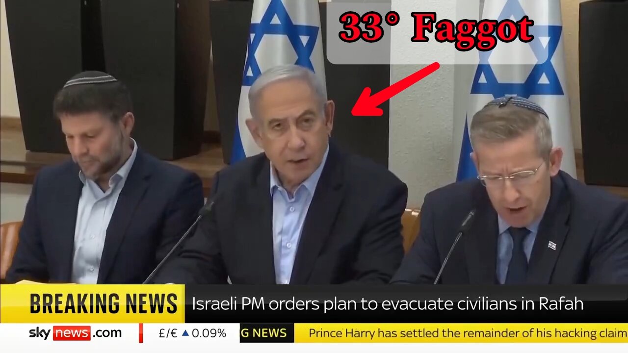 Scum Bag Netanyahu Is Planning to Evacuate Already Displaced Gazans from the Rafah Area