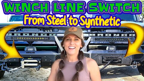 Switching from Steel to Synthetic Line on Smitty Built XRC Winch | Bodyguard Bumper on Ford Bronco