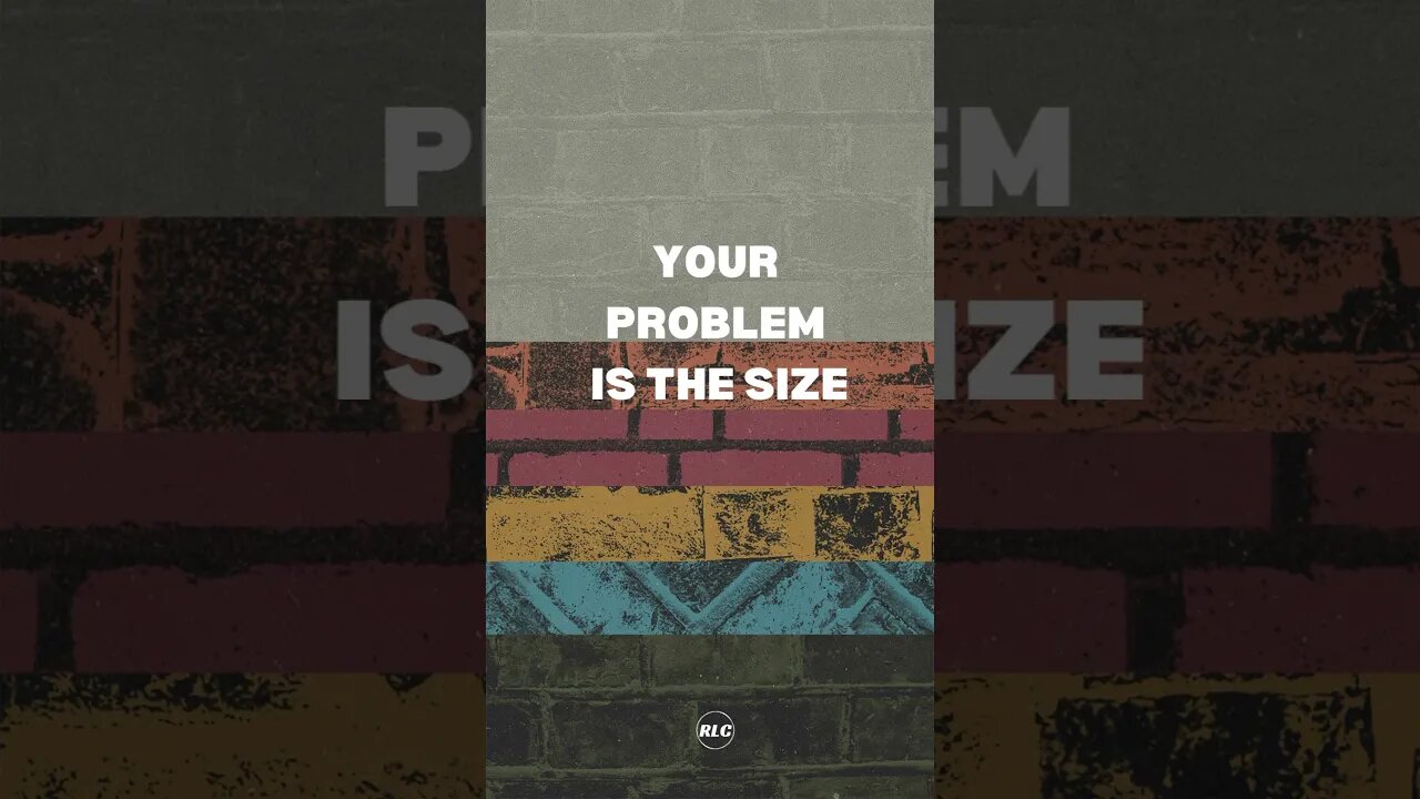 How big is your problem? #spiritandtruth #godsword #christianmessages #redeemed #noproblems