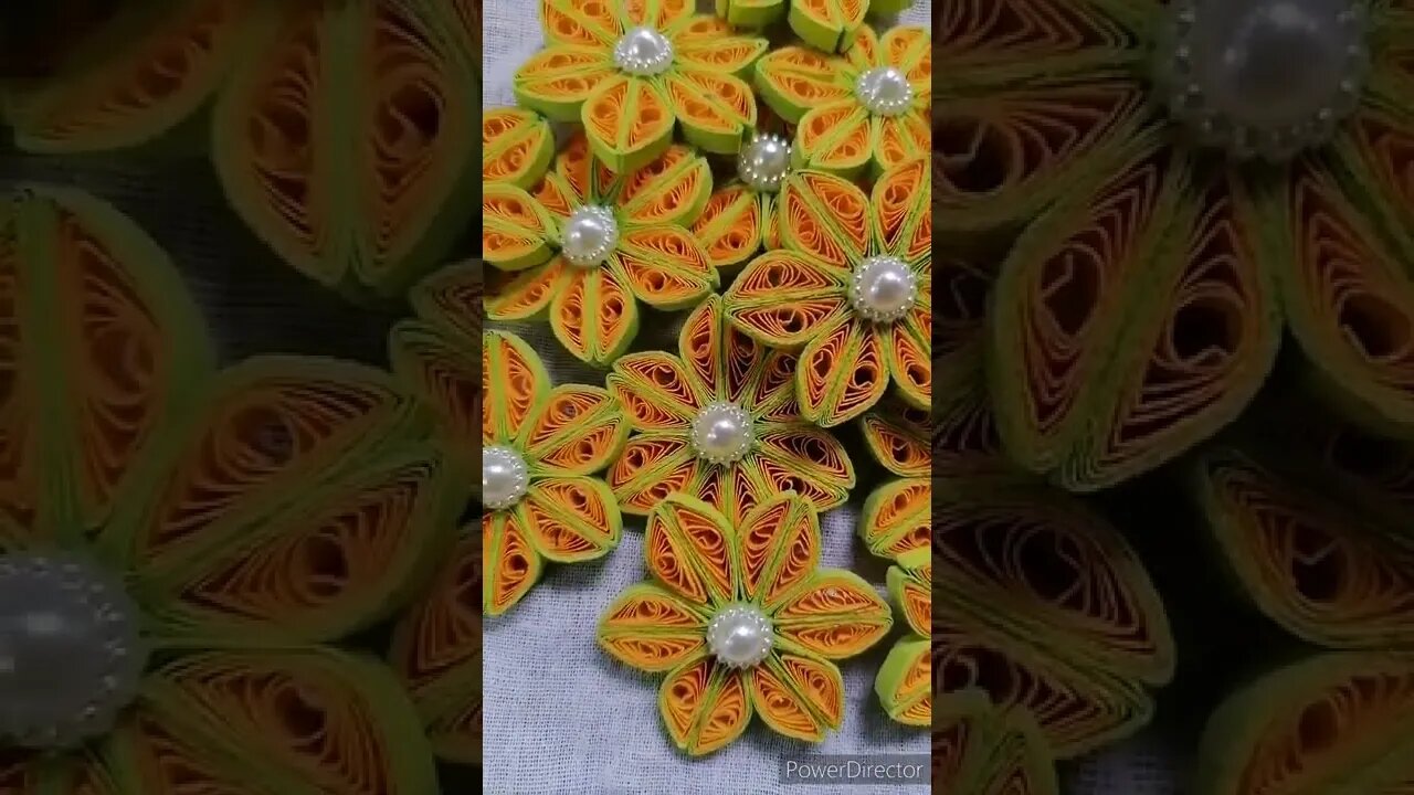 🌼 Beautiful 3D Paper Quilling flowers | ත්‍රිමාණ පේපර් කුවිලින් මල් 🌼@chcreation moratuwa