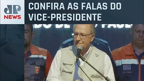 Geraldo Alckmin detalha as ações do governo na tragédia do Litoral Norte de São Paulo