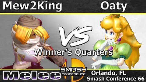 FOX MVG| Mew2King (Sheik & Marth) vs. Oaty (Peach) - Melee Winner's Quarters - SC: LXVI