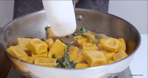 Halloween Pumpkin Gnocchi with Brown Butter and Sage