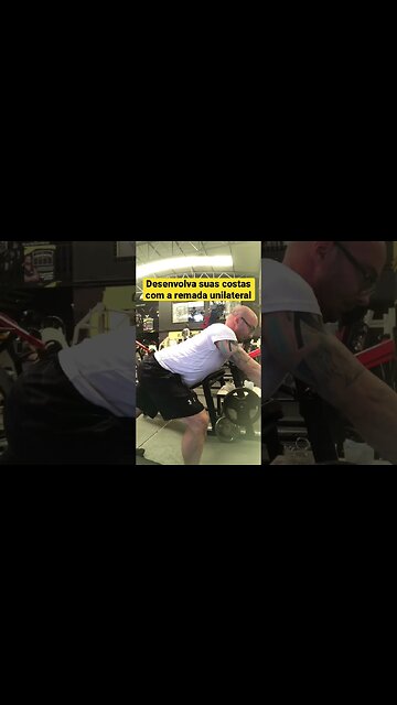 Como desenvolver suas costas com a remada unilateral #shorts
