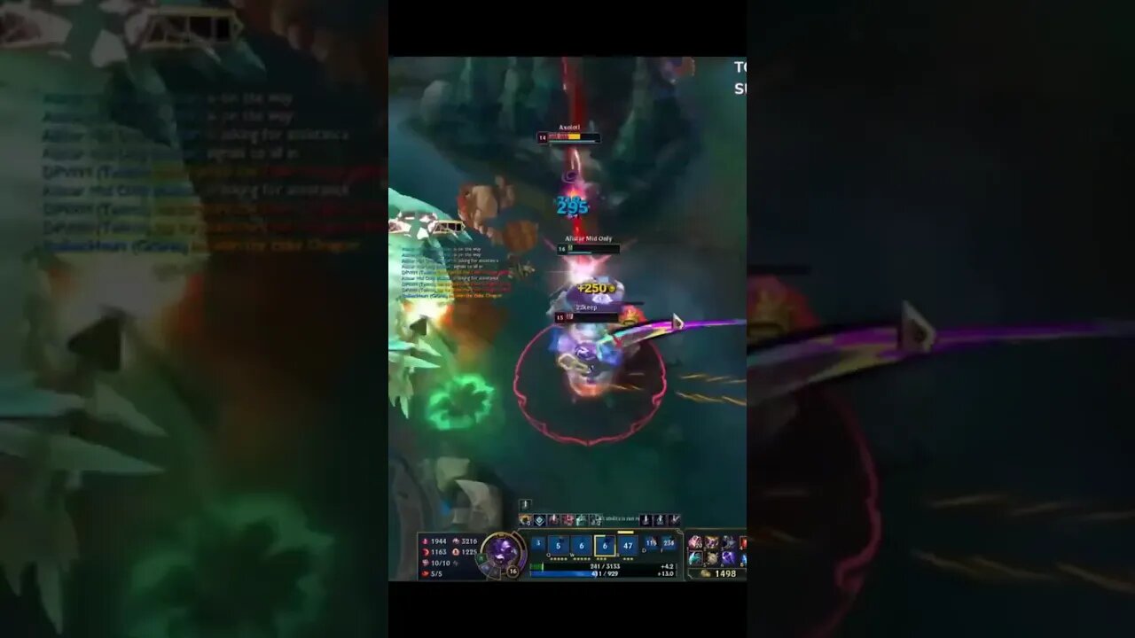 Alistar 1 Shot - alicopter - League of Legends #shorts