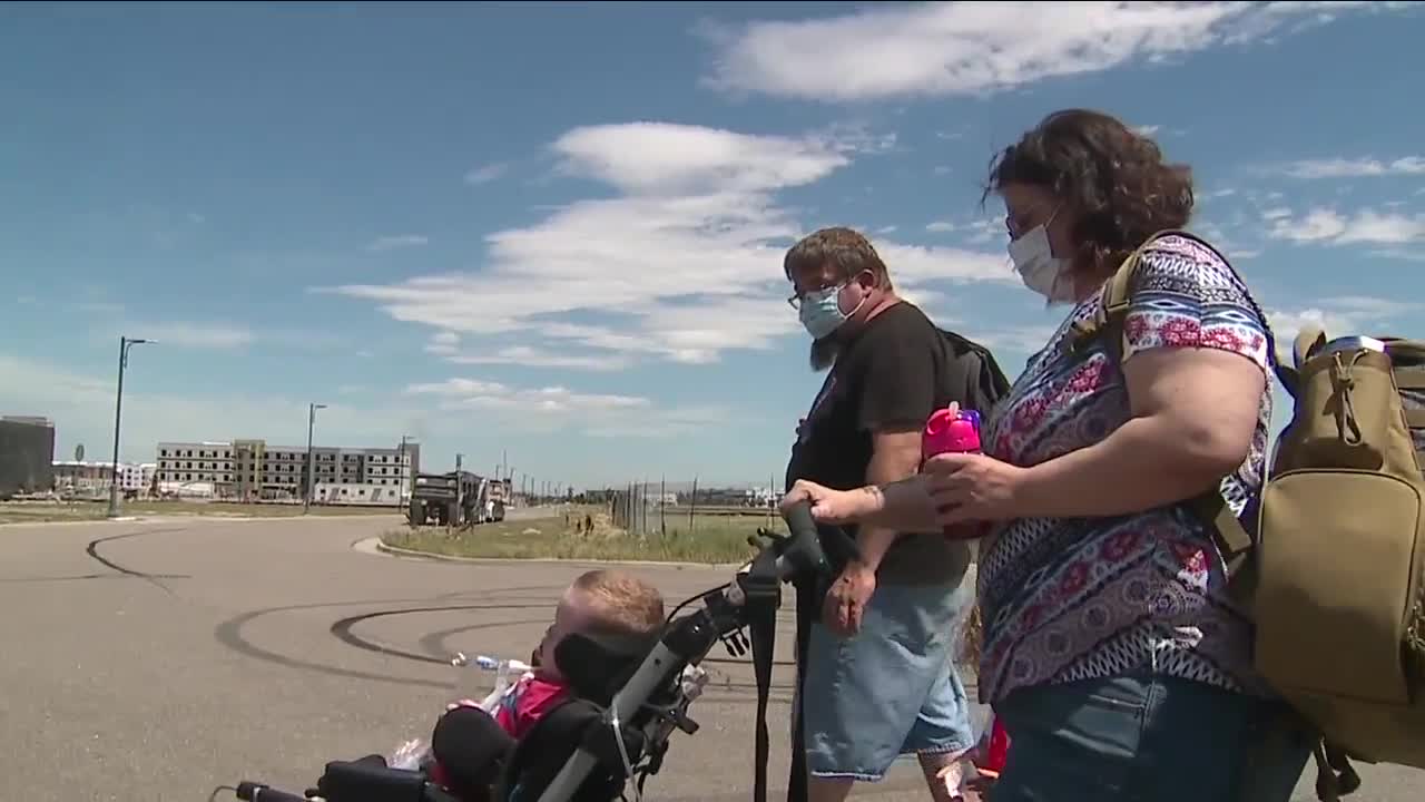 Wyoming family in Denver for lifesaving treatment are stranded after a thief stole their car
