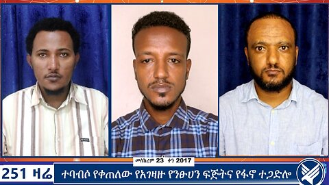 ተባብሶ የቀጠለው የአገዛዙ የንፁሀን ፍጅትና የፋኖ ተጋድሎ | 251 Zare | 251 Agenda | ETHIO 251 MEDIA | 3 October 2024