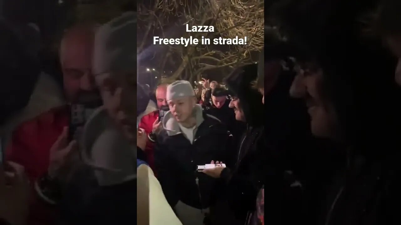 Lazza Freestyle in strada!