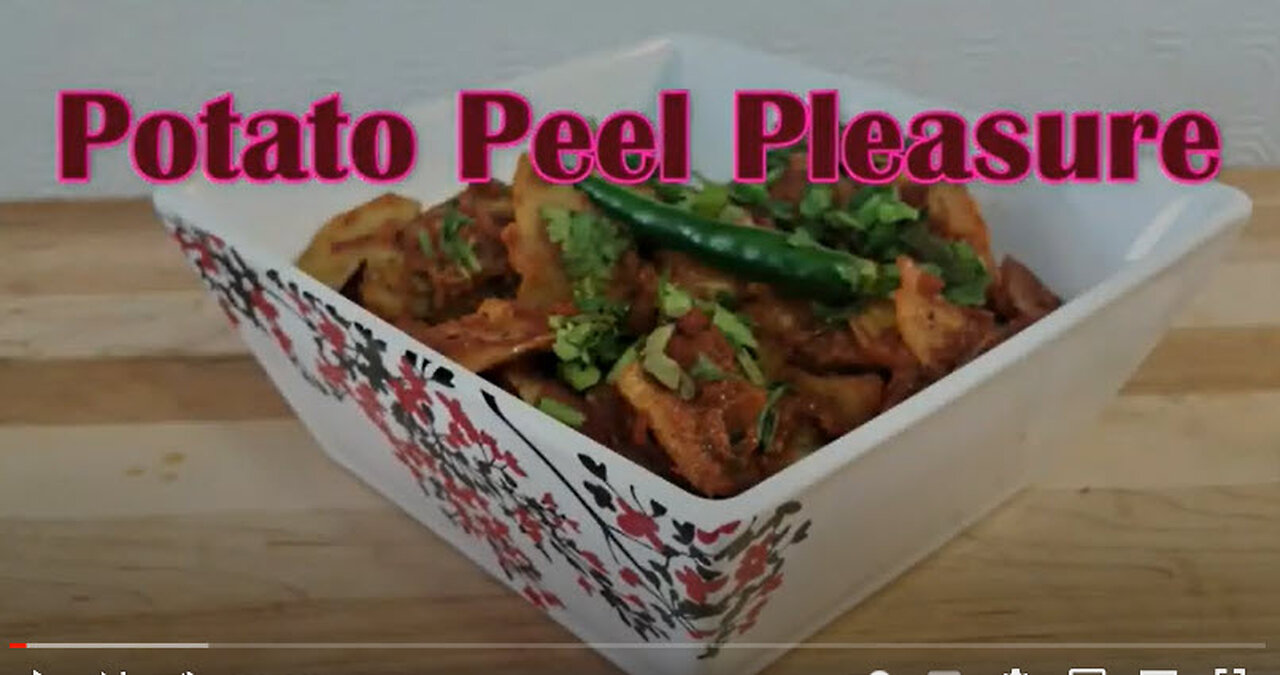 Potato Peels Dish - a unique Vegetarian Delight