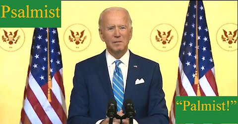 Joe Biden Tries to Read 'Psalmist' - Says It's 'Palmist'