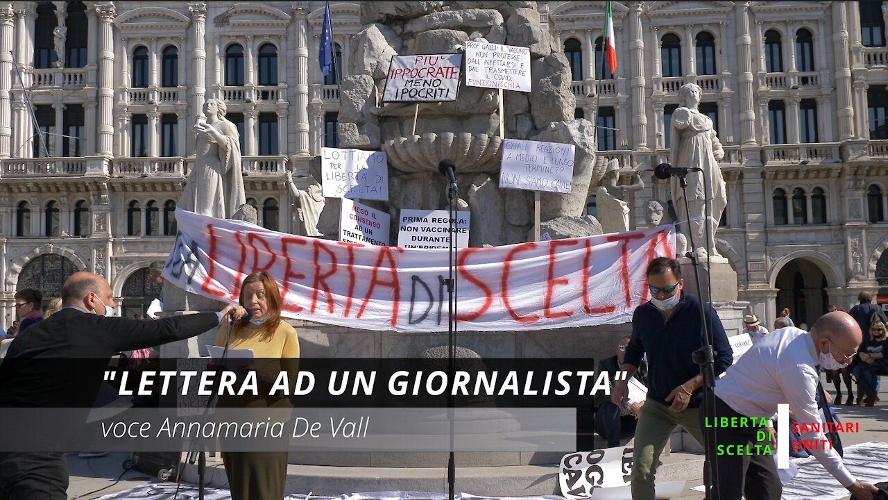 25.04.2021 - Trieste: Lettera all'amico giornalista.