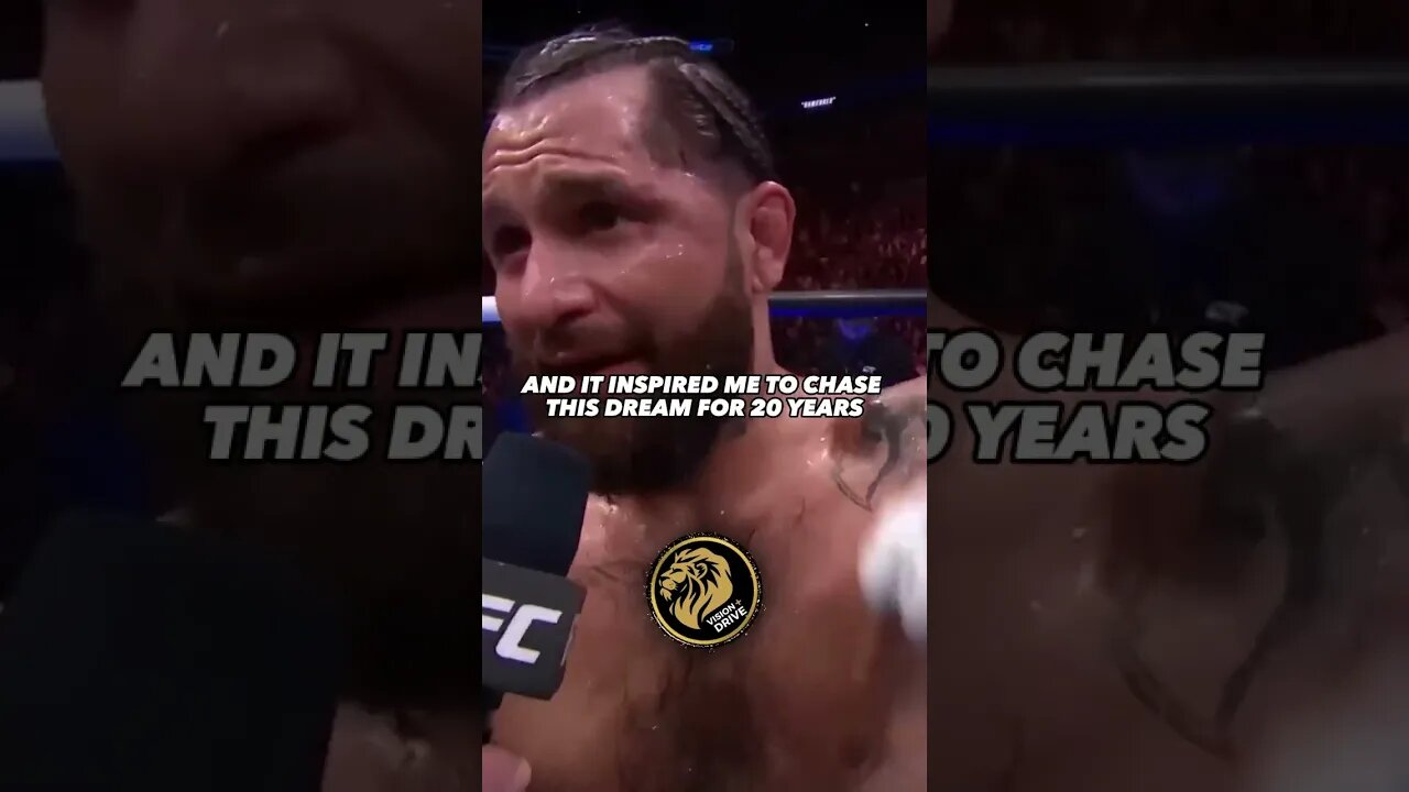 JORGE MASVIDAL's Emotional UFC Retirement Speech Will Give You Chills! #shorts #ufc