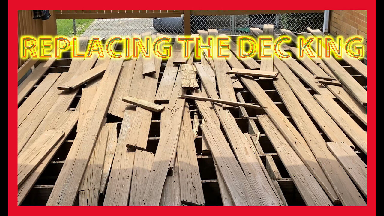 Replacing The Decking Part 1