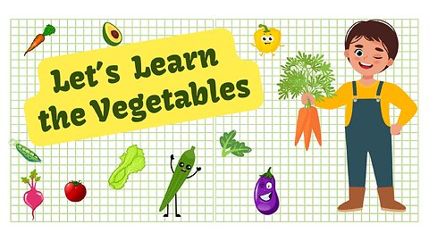 Learn Vegetables names in English | Veggie names | Vegetables for kids and toddlers