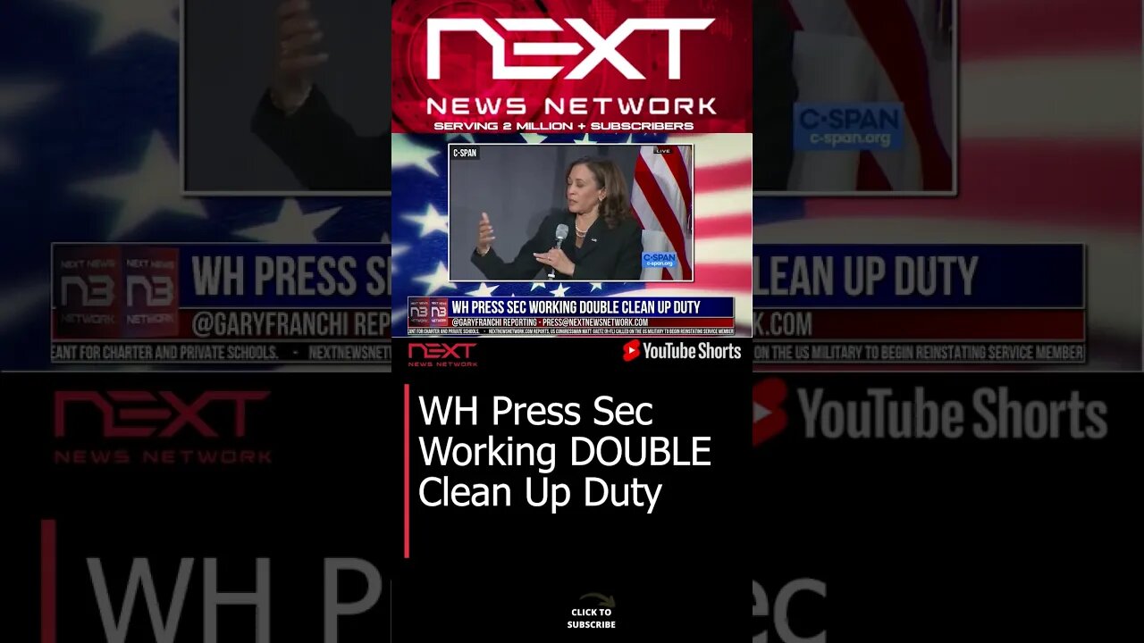 WH Press Sec Working DOUBLE Clean Up Duty #shorts