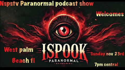 ISPOOK PARANORMAL FROM WEST PALM BEACH FLORIDA