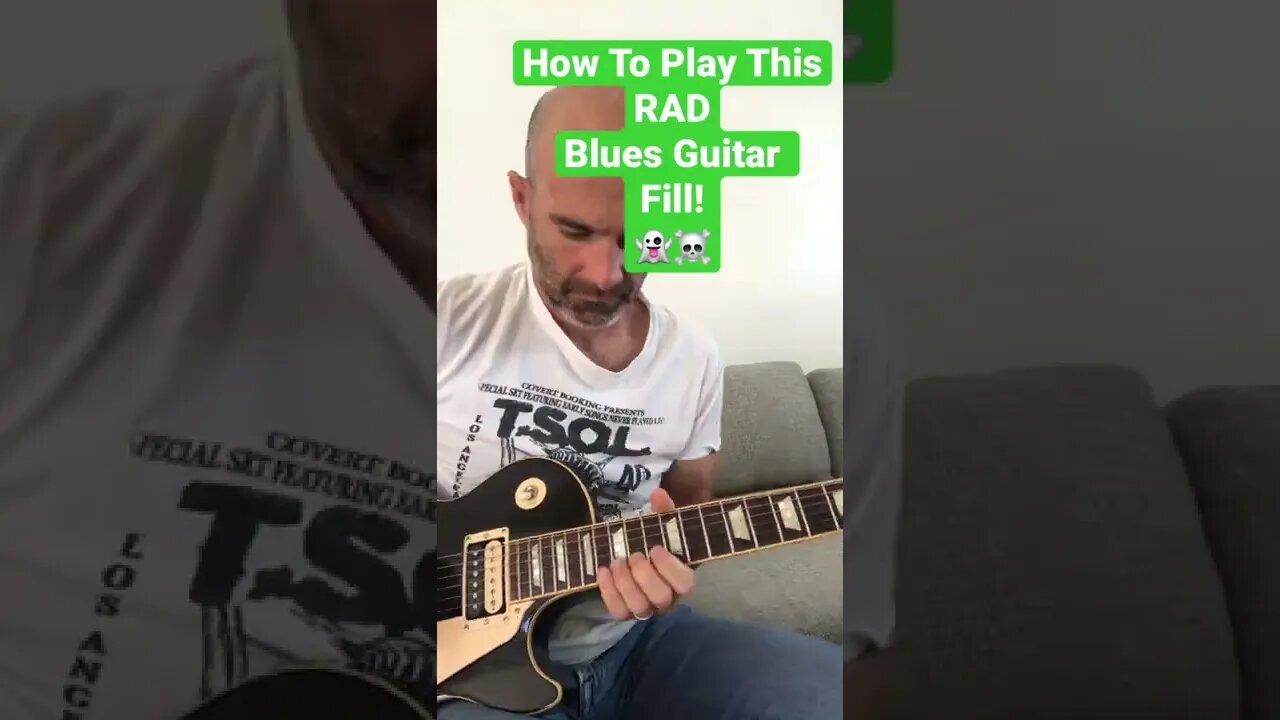 How to play this rad blues guitar fill!