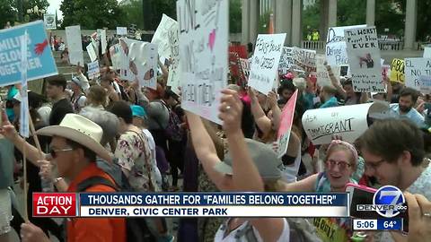 Thousands gather for 'Families Belong Together' rally in Denver