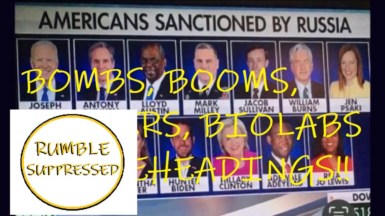 MARCH MADNESS- BOMBS, BOOMS, BIOLABS AND BEHEADINGS!