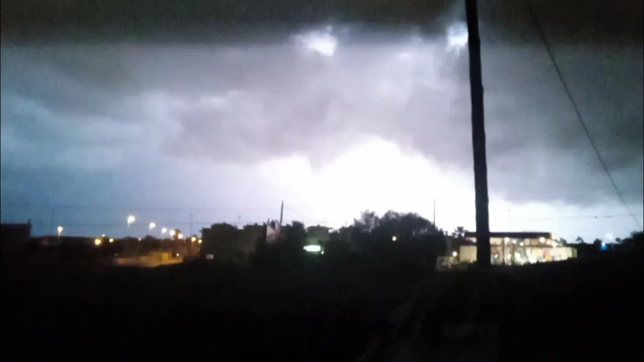 ⚡Torrevieja Earlier Tonight. Thunder And Lightning ⚡ From The Tramp Camp