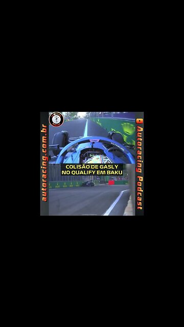 BATIDA DE PIERRE GASLY NO QUALIFY DO GP DE BAKU AZERBAIJÃO F1 2023 #shorts
