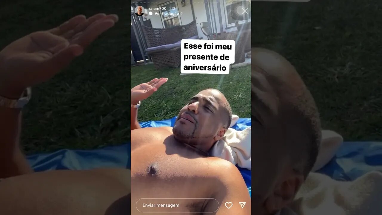 Raiam está feliz | Raiam Santos