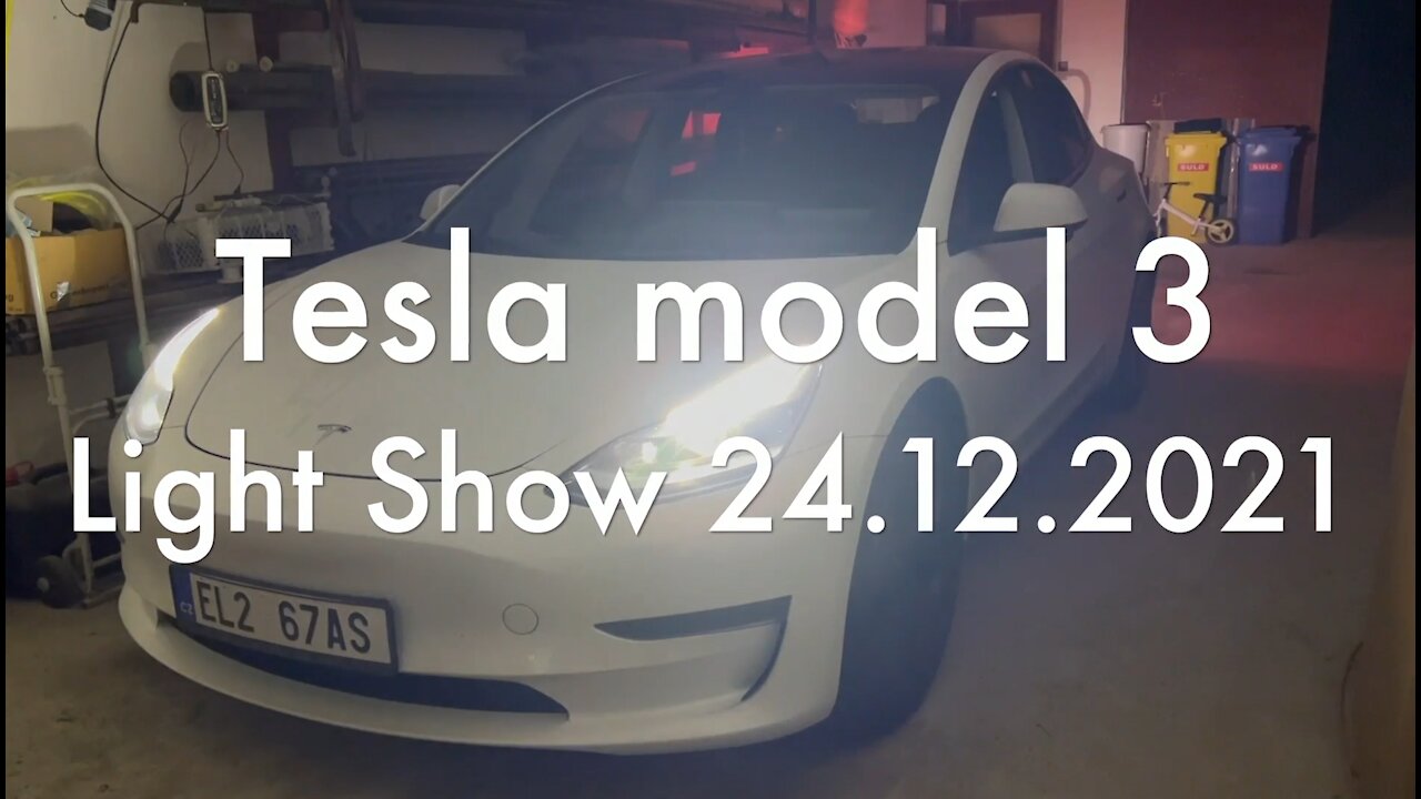 Tesla model 3 Light Show