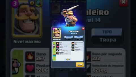 CLASH ROYALE - CAVALEIRO NÍVEL MÁXIMO