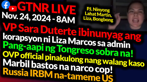 Sara Duterte Nagsalita Na | OVP Official Pinakulong Walang Kaso | GTNR Ka Mentong and Ka Ado