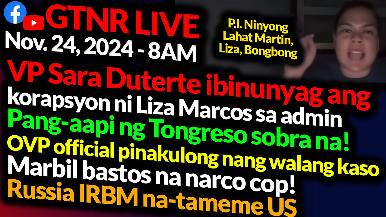 Sara Duterte Nagsalita Na | OVP Official Pinakulong Walang Kaso | GTNR Ka Mentong and Ka Ado