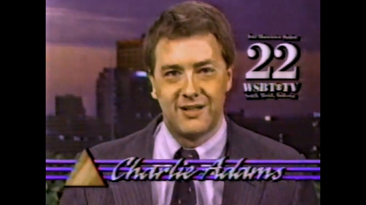 August 28, 1989 - WSBT Charlie Adams News Bumper, Oprah Promo, 'Pat Sajak Show' ID