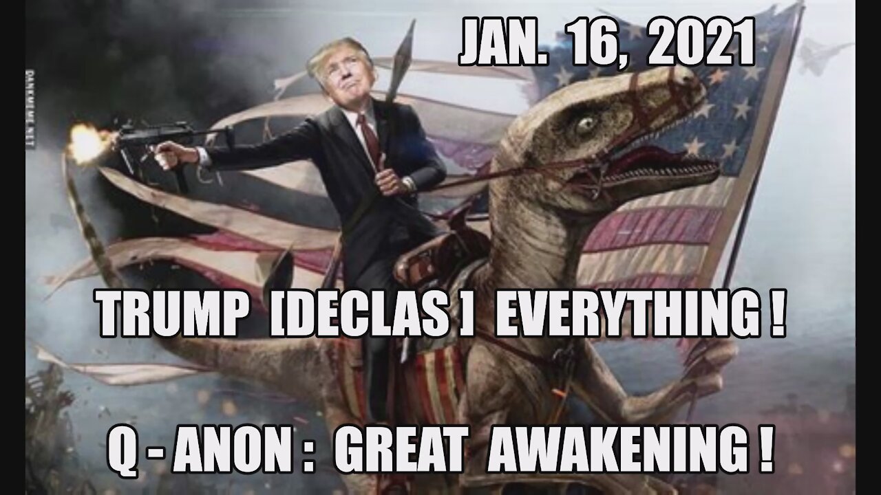 Qanon: GREAT AWAKENING! TRUMP DECLAS EVERYTHING! Q+ One OWL What? D.C. BIRD CAGE 25K TROOPS MAGA KAG