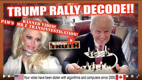 POTUS RALLY DECODE! ELLEN DEGENERES PILLOWS! MR E...PAM ANDERSON BANNED VIDEO!