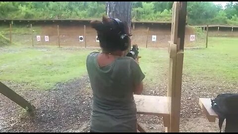 Wife's first shots with AR