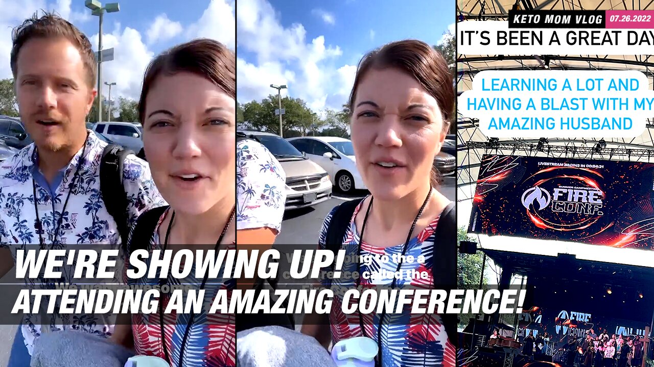We're Showing Up! Excited For The Fire Conference | KETO Mom Vlog
