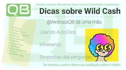 #APP #Android #WILD #CASH - Ganhe #dinheiro #minerando e no #Quiz, aproveite