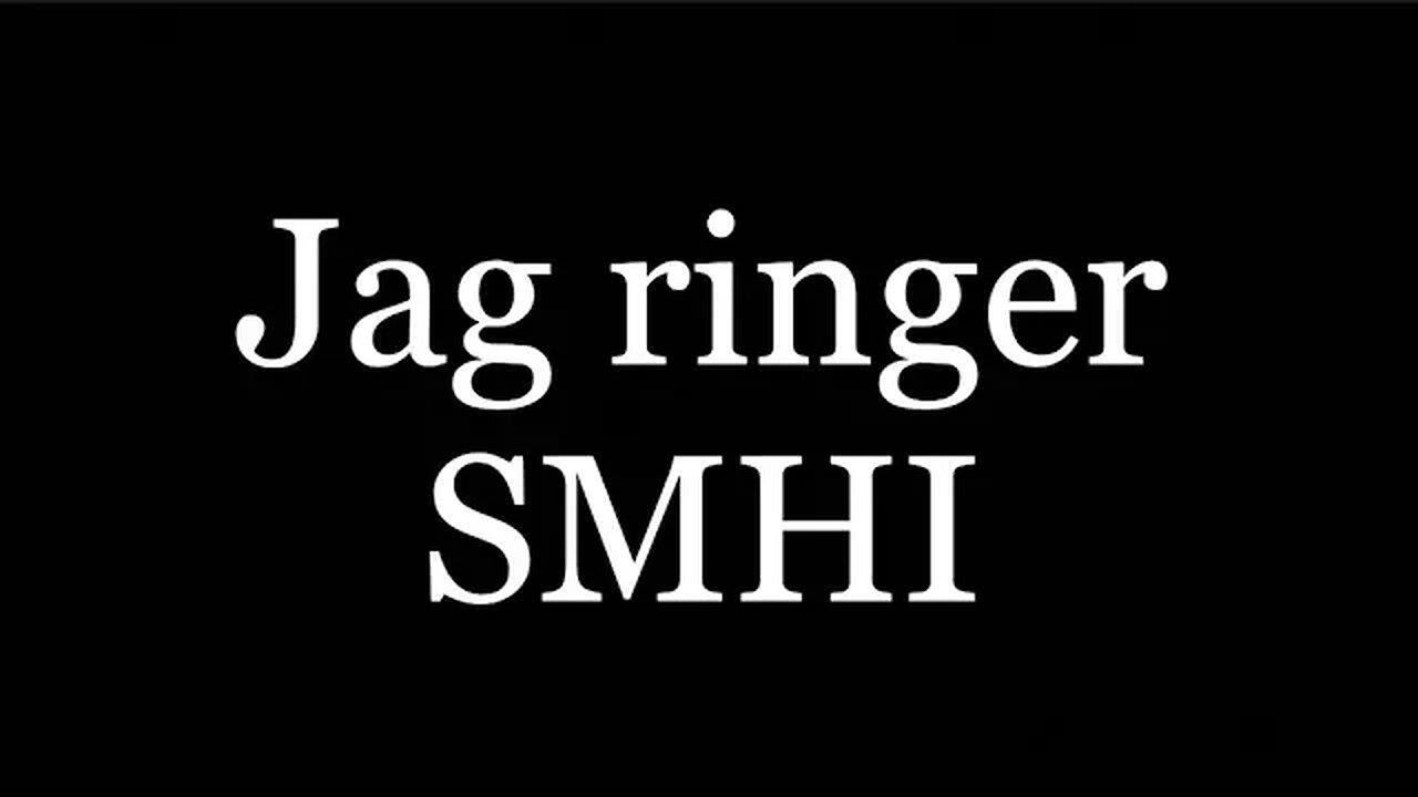 Jag ringer SMHI -Förekommer vädermanipulation i Sverige?